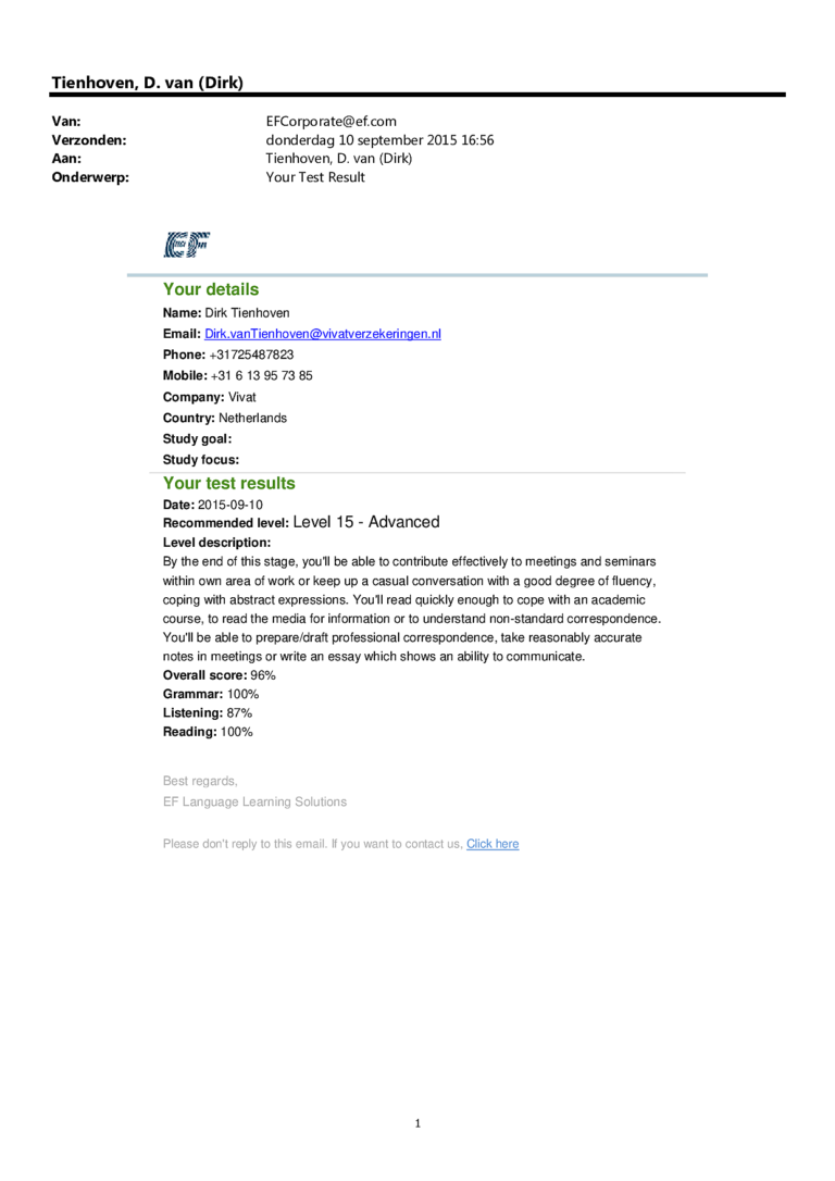 2015.09 EF CEFR English Level C1 Advanced